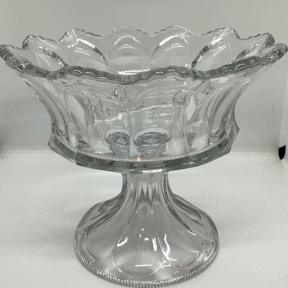 Antique Glass Bowl on Pedistal